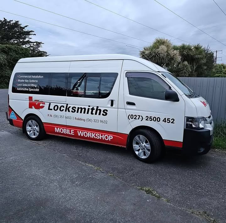 The KC Locksmiths mobile workshop van with full service livery
